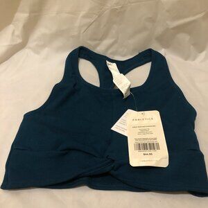 Fabletics Kinsley Front Knot Seamless Athletic Teal Outer Bra Size Medium NWT